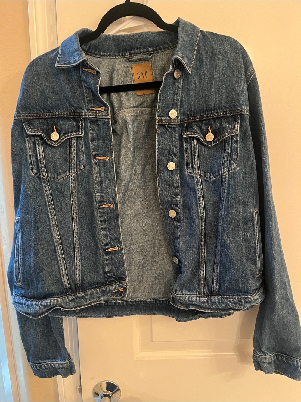 GAP Classic Medium Blue Denim Jacket large tall